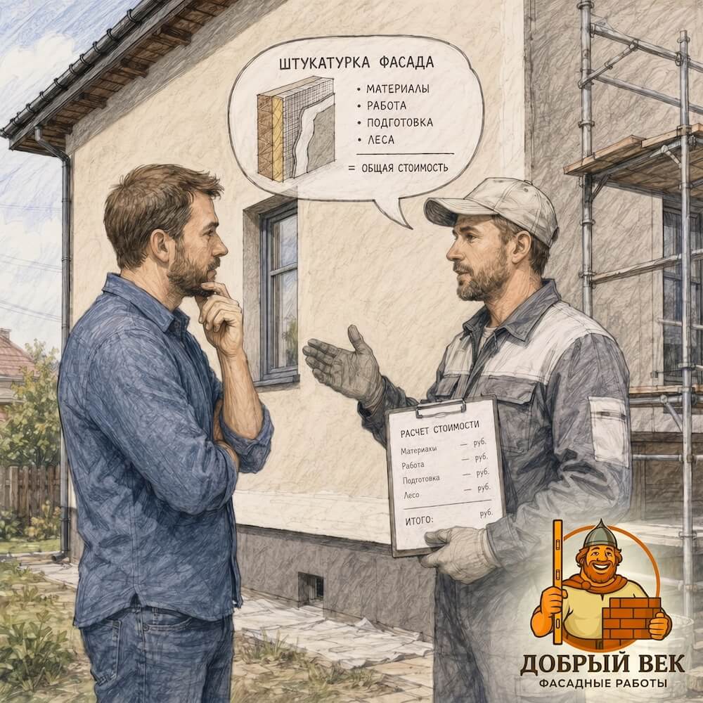 обсуждение сметы штукатурки фасада