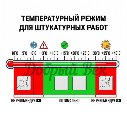 температурная шкала штукатурки фасадов 